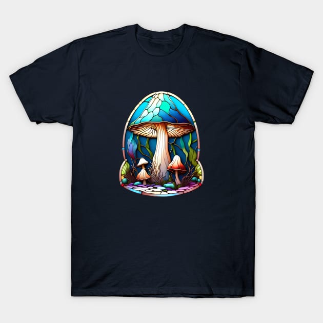 Arts & Crafts Rainbow Mushroom T-Shirt by Xie